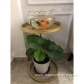 furniture wrought iron simple modern metal round table